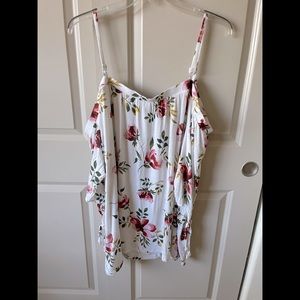 Torrid Cold Shoulder Floral Blouse Size 5